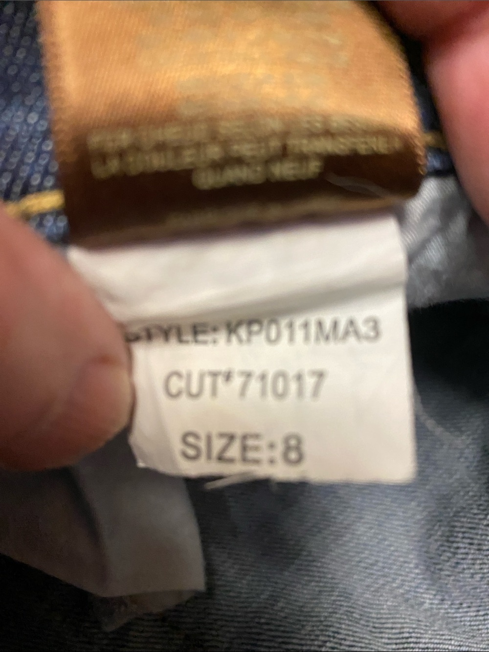 Kut From the Kloth Bootcut Jeans Dark Blue with Whiskering-8 - Picture 6 of 14